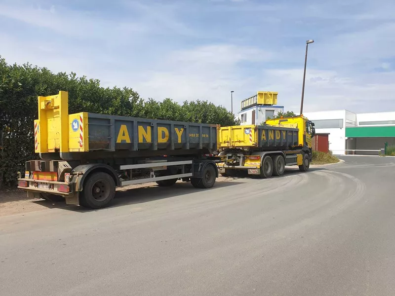 Photo : Andy Containers, Location et Transport containers pour déchets à Sambreville
