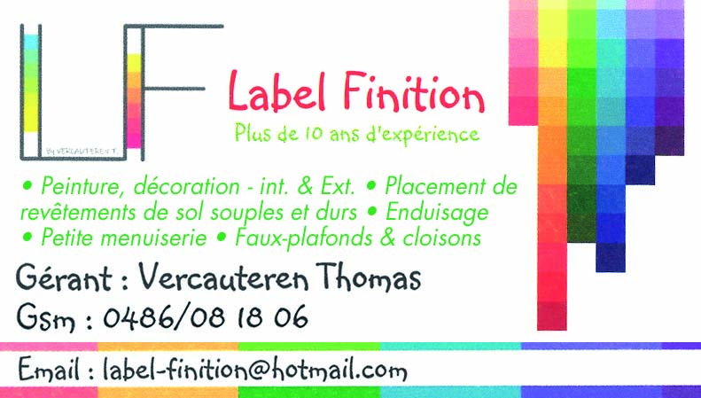 Label Finition