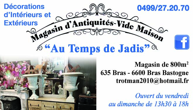 Antiquités Temps Jadis